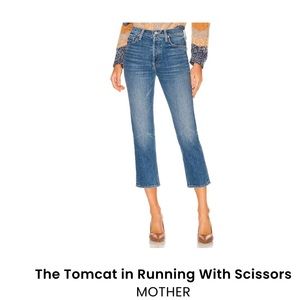 Mother denim size 28 the tomcat running with scissors